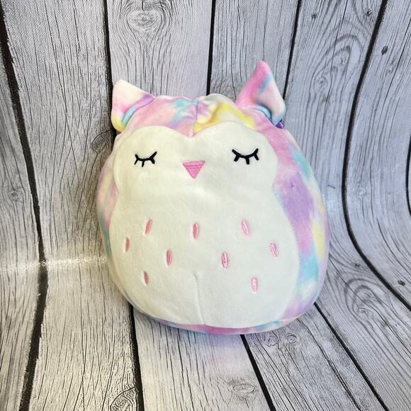 Lot/5 Squishmallow Plush.Pikachu, Mariska, Lesedi Owl, Glady Ice Cream Llamacorn - Picture 4 of 9